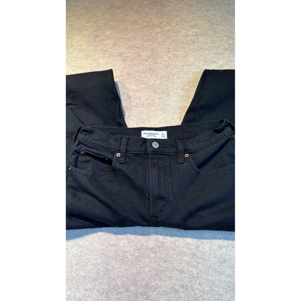 Abercrombie & Fitch Black High Rise 90s Relaxed Jeans Size 27 Regular